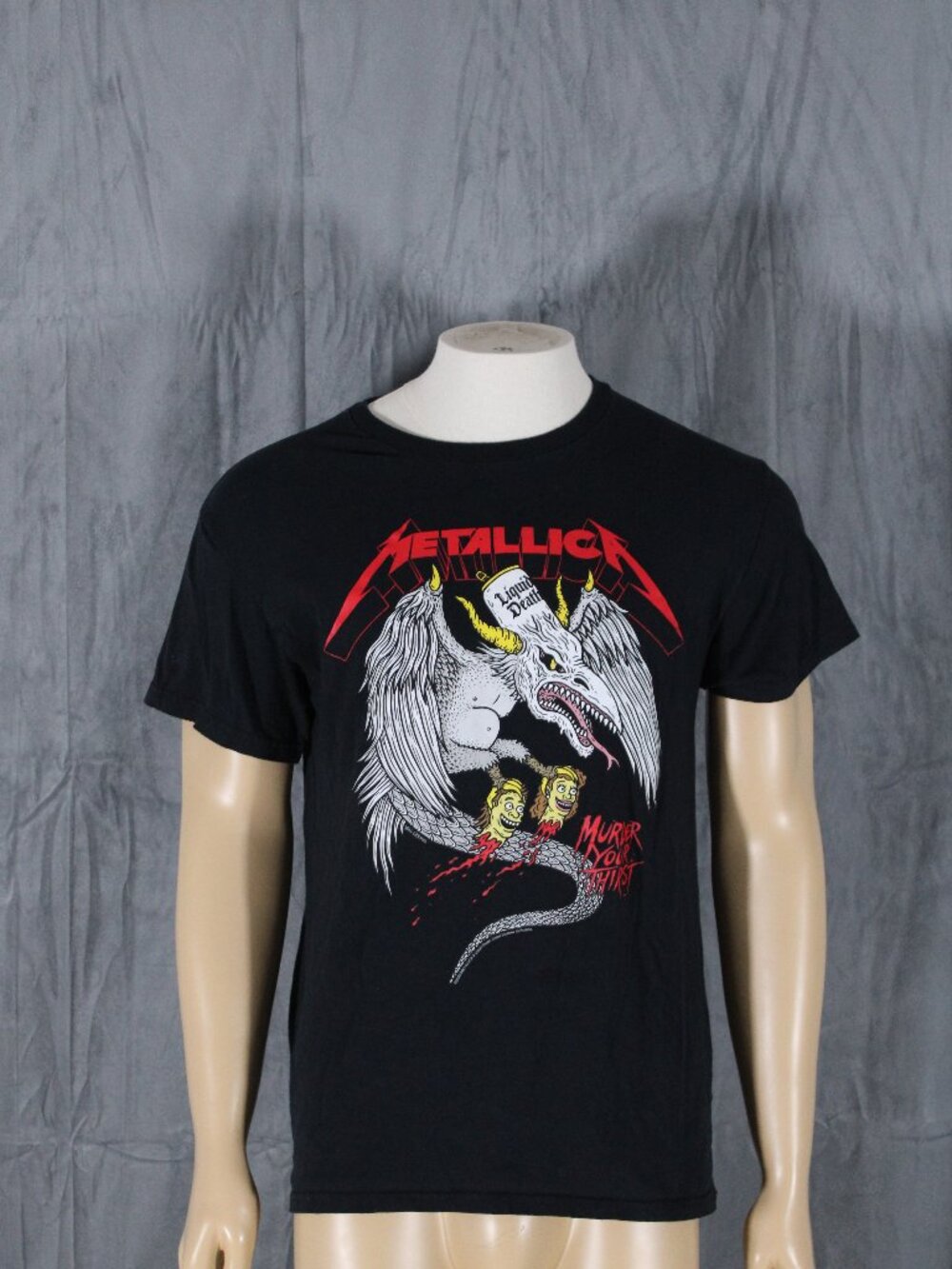 Band Shirt - Metallica x Liquid Death 2023 M72 Tour - Men's Small